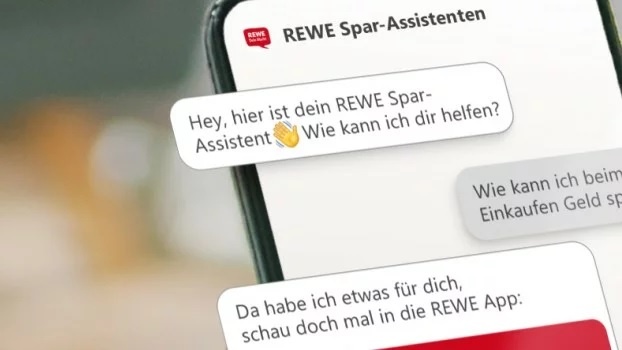 Ein Screenshot der REWE Spar-Assistenten-App