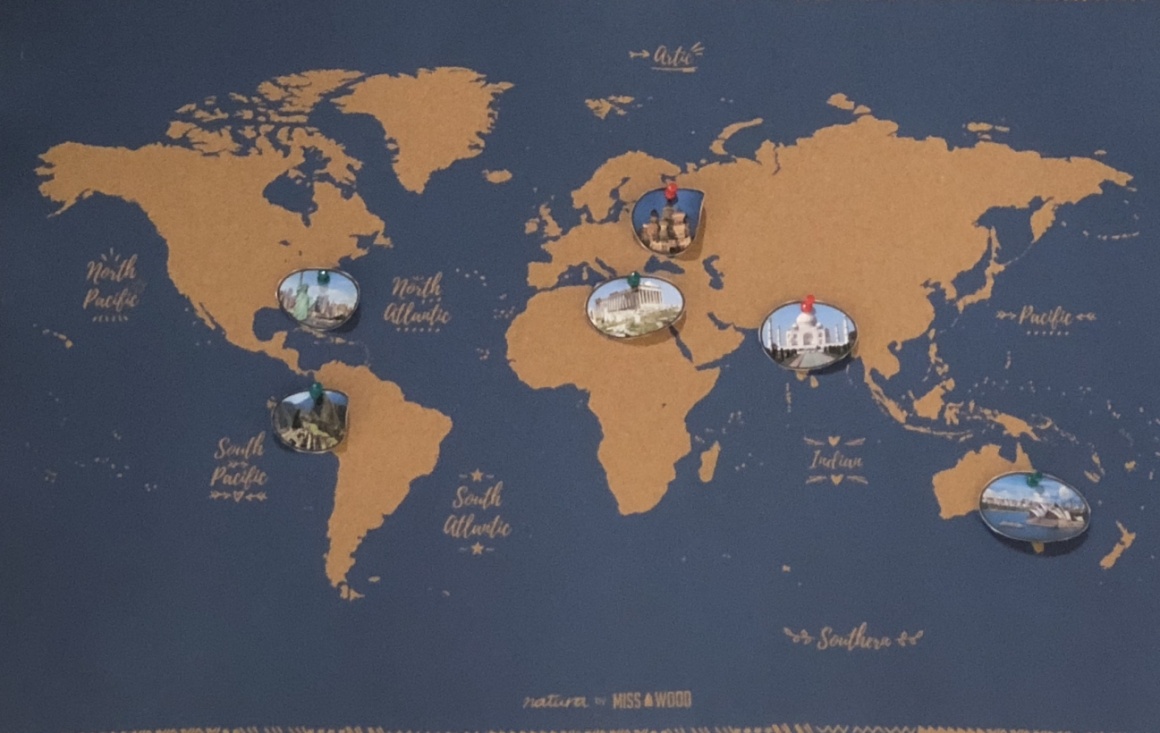 Eine Weltkarte