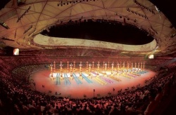 Eine einzigartige Show im Pekinger National Stadium zum Start der XXIX...