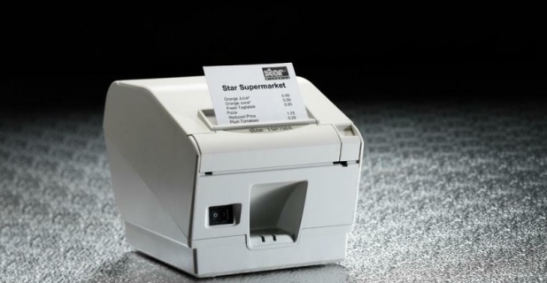 Schneller Thermodrucker für Quittungen, Barcodes, Etiketten und Tickets...