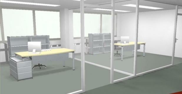 Büroräume in Düsseldorf – virtuelle Planung und Umsetzung in der Realität....