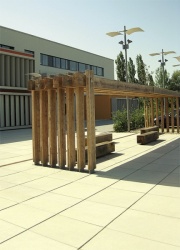 Die Gemeinde Hallbergmoos in Oberbayern setzt beim Bau der neuen Hauptschule...
