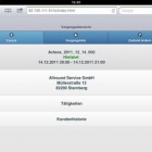 Thumbnail-Foto: Servicetechniker-Steuerung von Acteos als Web App für Tablets...