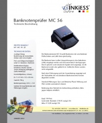 NEU: INKiESS Banknoten-Prüfgerät MC 56