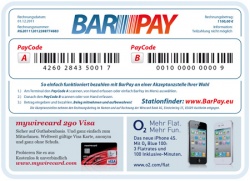 Beim BarPay-Verfahren übermitteln die Online-Shops ihren Kunden einen...