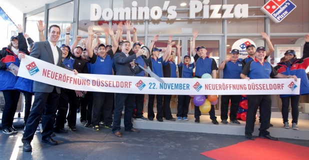 Dominos Pizza eröffnete Flagshipstore in Düsseldorf...