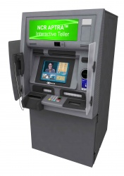 Mit der Videolösung NCR APTRA Interactive Teller kann die Bank ihren Kunden...