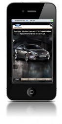 Ford-Werbung auf dem iPhone.
