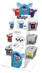 Das Erlebnisdisplay der STI Group präsentiert die neue Furby-Generation von...