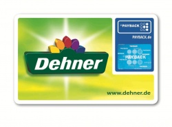 Dehner gibt eine eigene PAYBACK Karte im Corporate Design aus und belohnt...