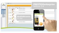 Die mobileBrowser-App ermöglicht es dem Händler sowohl seine Instore...