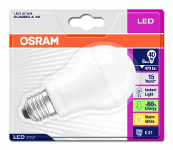 Die LED Star Classic A 40 von Osram ist bald für 9,95 Euro, unverbindliche...