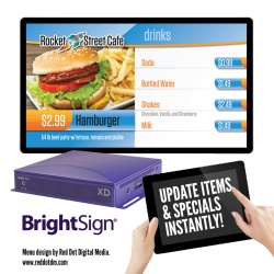 BrightSign zeigt XD Smart Menu Board auf der European Sign Expo...