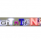 Thumbnail-Foto: Lichtwerbung von Scan Sign lights auf der EuroShop 2014...