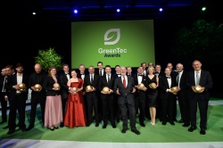 Alle Preisträger der GreenTec Awards 2014 auf der Bühne...