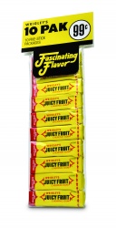 Eine Zehnerpackung Wrigley’s Juicy Fruit war am 26. Juni 1974 das weltweit...