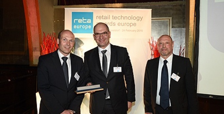 Foto: REWE und LANCOM mit reta europe 2015 ausgezeichnet...