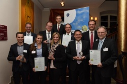 Die Gewinner des Lean and Green Awards auf der Log 2015, dem Handelslogistik...