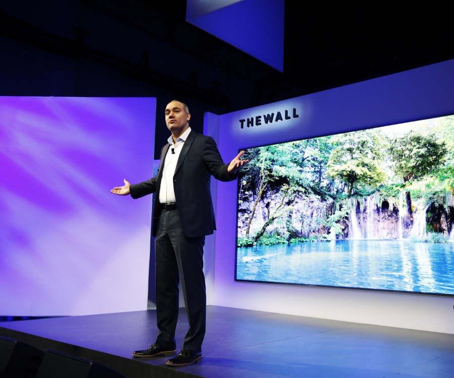 Foto: Samsung auf der CES 2018: The Wall