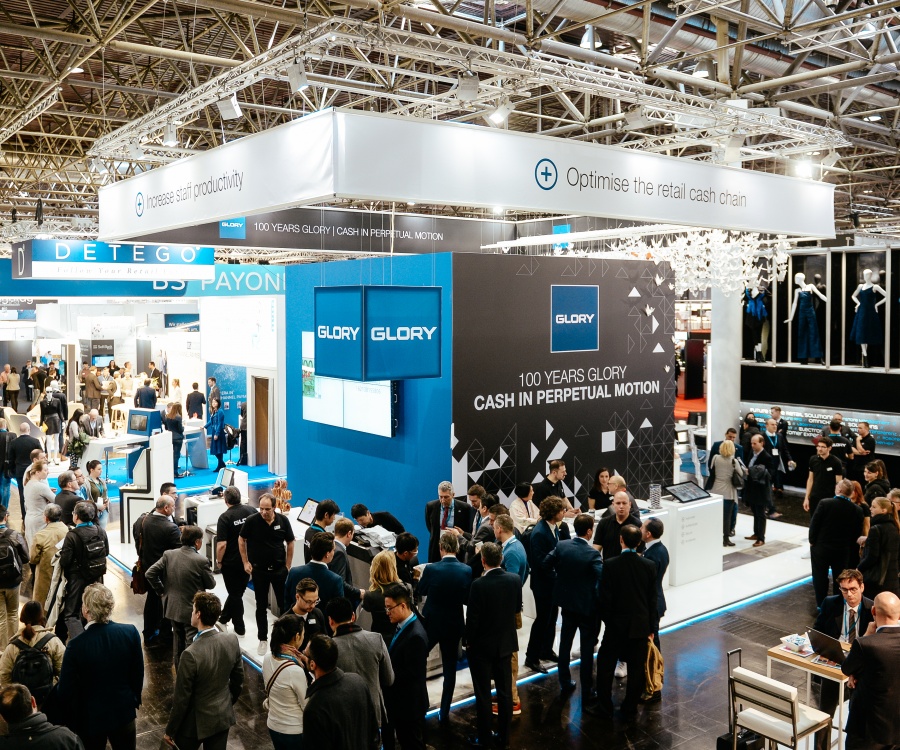 Foto: GLORY auf der EuroCIS 2018: 100 Jahre Expertise im Cash-Management...