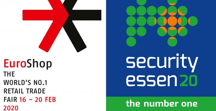 Logos der zwei Messen EuroShop2020 und Security2020...