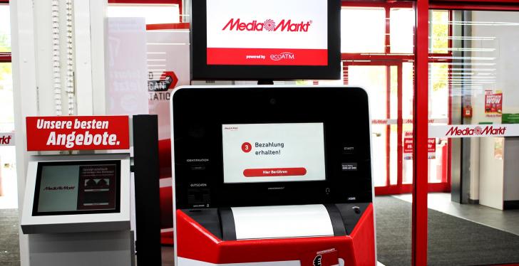 Ein Automat bei Media Markt