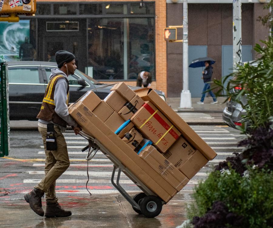 Foto: Veraltete Technologien bei Lieferungen auf der letzten Meile...