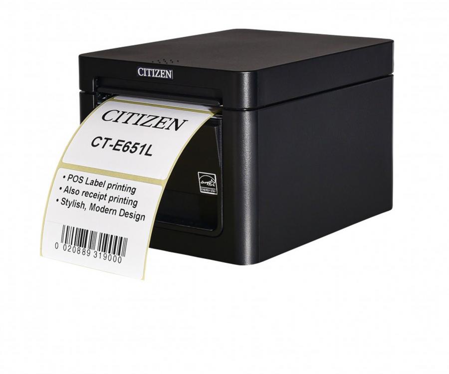 Foto: Einer für alle: Citizen-Drucker CT-E651L druckt Bons und Etiketten...