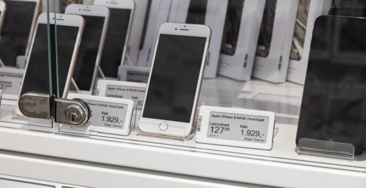 IPhones mit elektronischer Preisauszeichnung