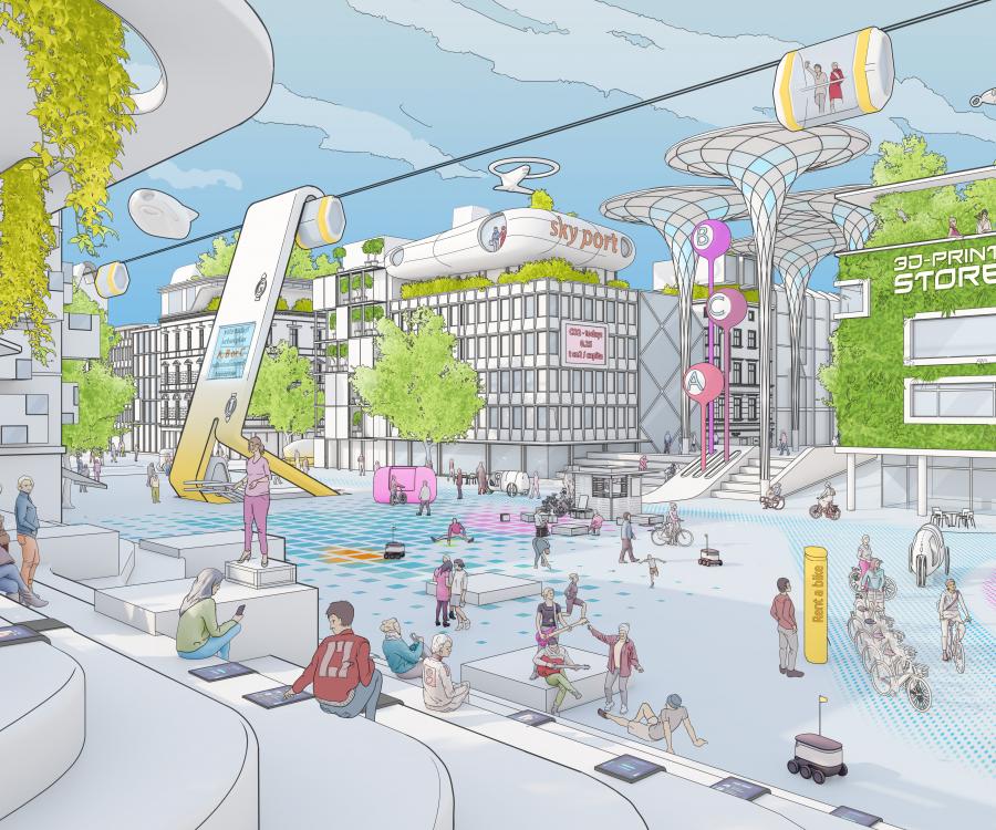 Foto: Flexibel, adaptiv und krisenfest: Stadt der Zukunft oder Utopie?...