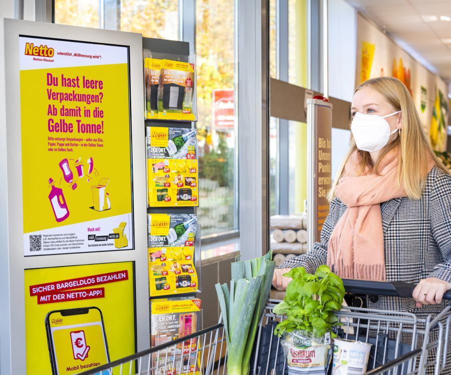 Foto: Netto Marken-Discount und Initiative „Mülltrennung wirkt“ setzen...