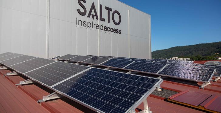 Solarpaneel bei Salto