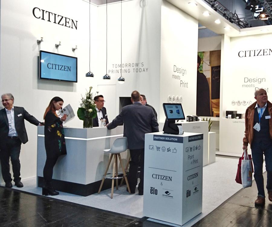 Foto: Citizen Systems präsentiert auf der EuroCIS weltweit ersten POS-Drucker,...