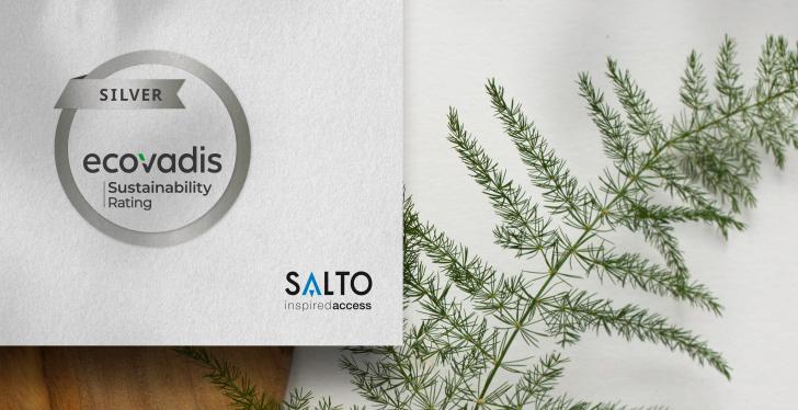 Eine Grafik der Silber-Bewertung für SALTO von EcoVadis...