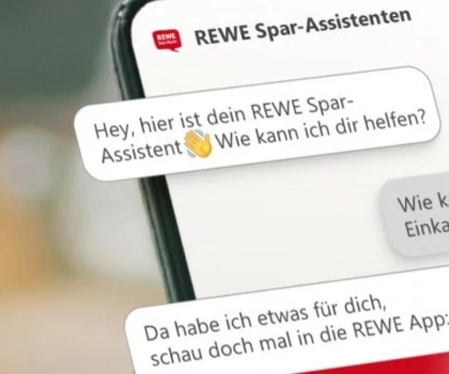 Foto: REWE startet „REWE Spar-Assistent“ auf Instagram...