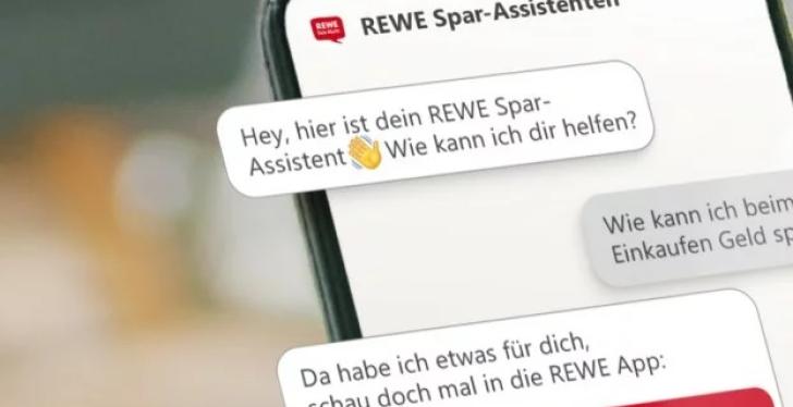 Ein Screenshot der REWE Spar-Assistenten-App