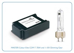 MASTER Colour Elite CDM-T 70W and 1-10V Dimming Gear...