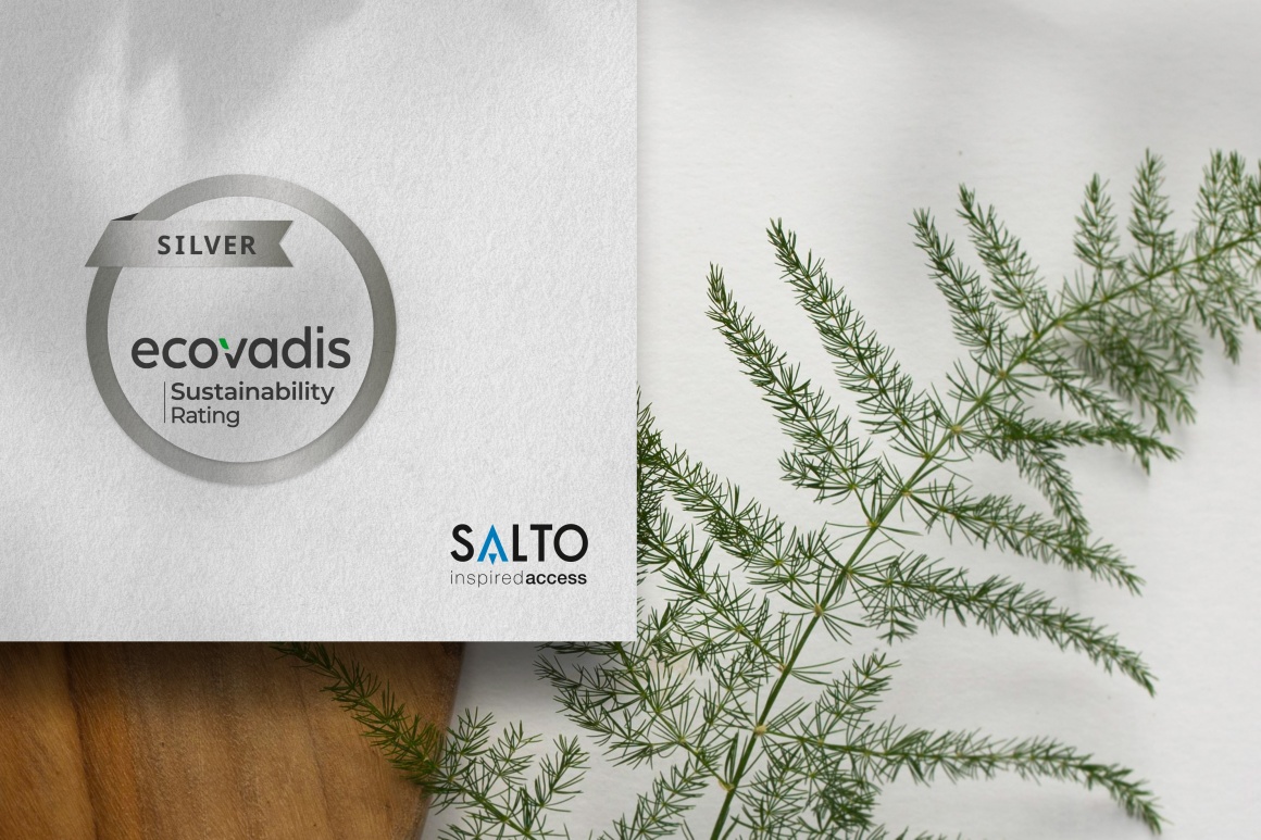 Eine Grafik der Silber-Bewertung für SALTO von EcoVadis...