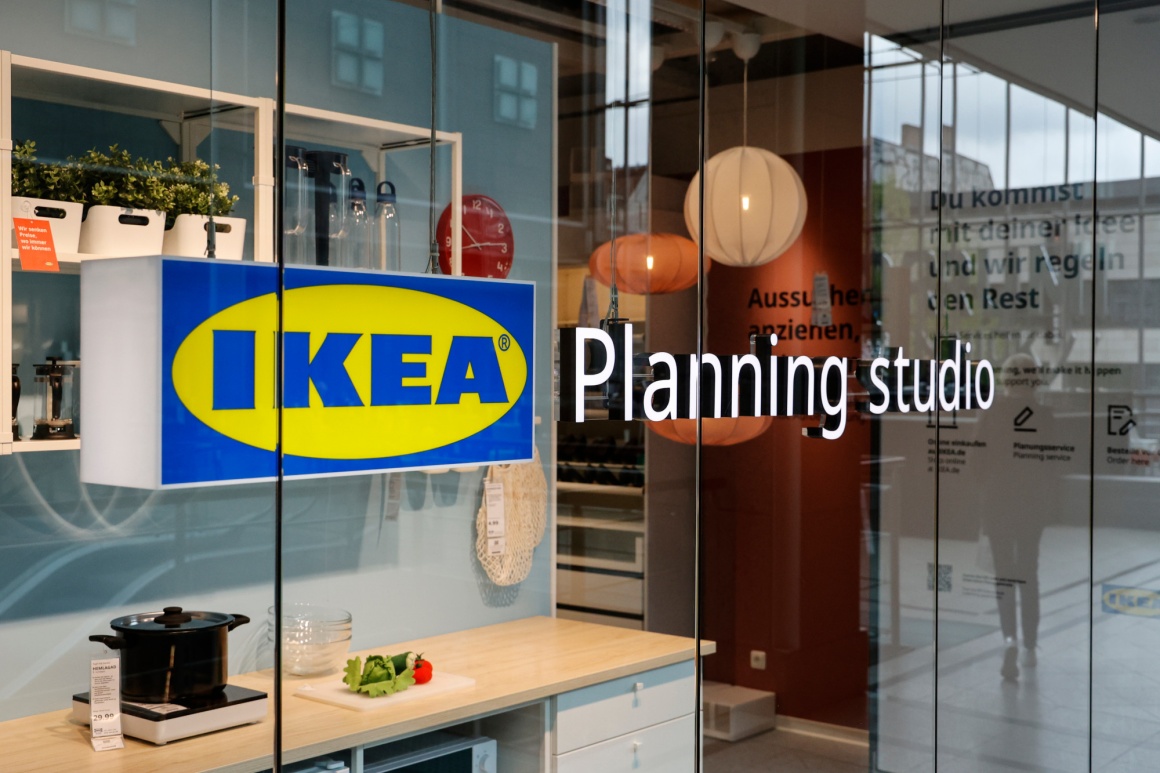 Schaufenster des IKEA-Planungsstudio in Berlin-Köpenick...