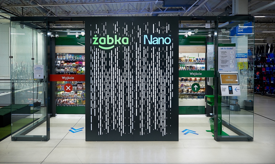 Eingang zu einem autonomen Store