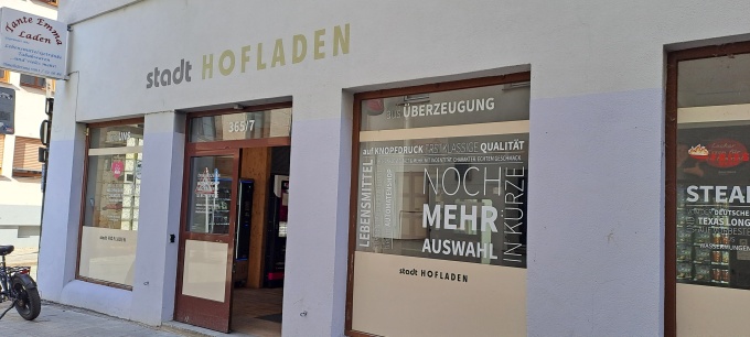 Der Eingang des Hofladen.