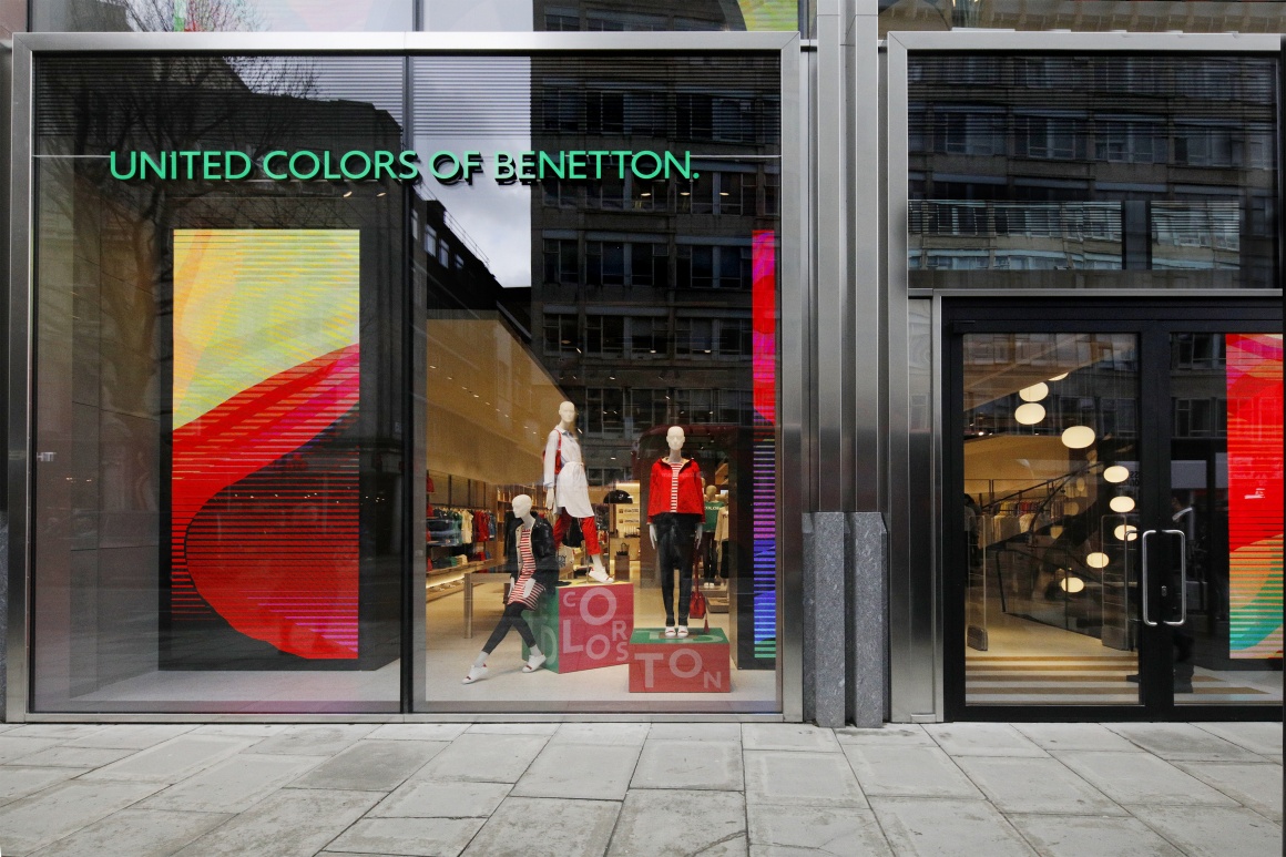 Foto: Außenansicht des United Colors of Benetton-Stores in London; copyright:...