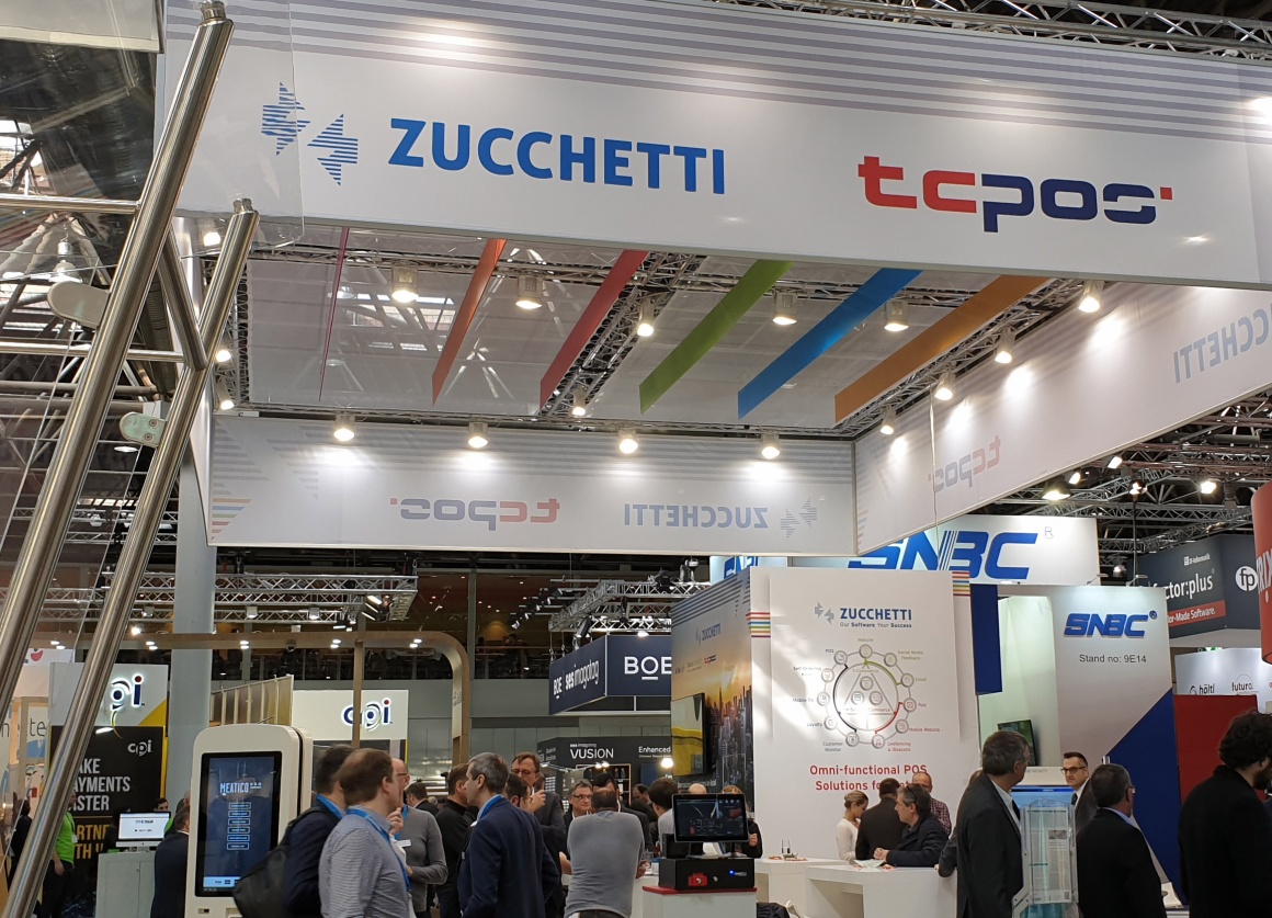 Messestand Zucchetti, TCPOS auf der EuroCIS 2019; copyright: TCPOS...