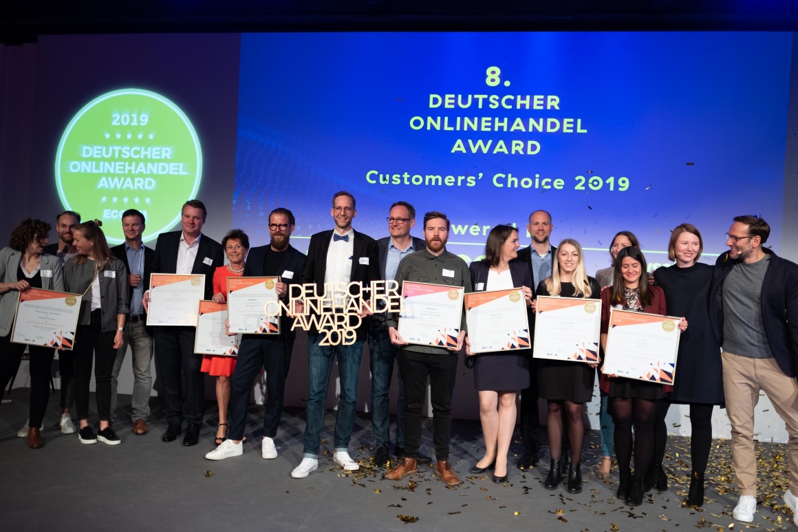 Gewinner Onlinehändler 2019 beim ECC-Forum