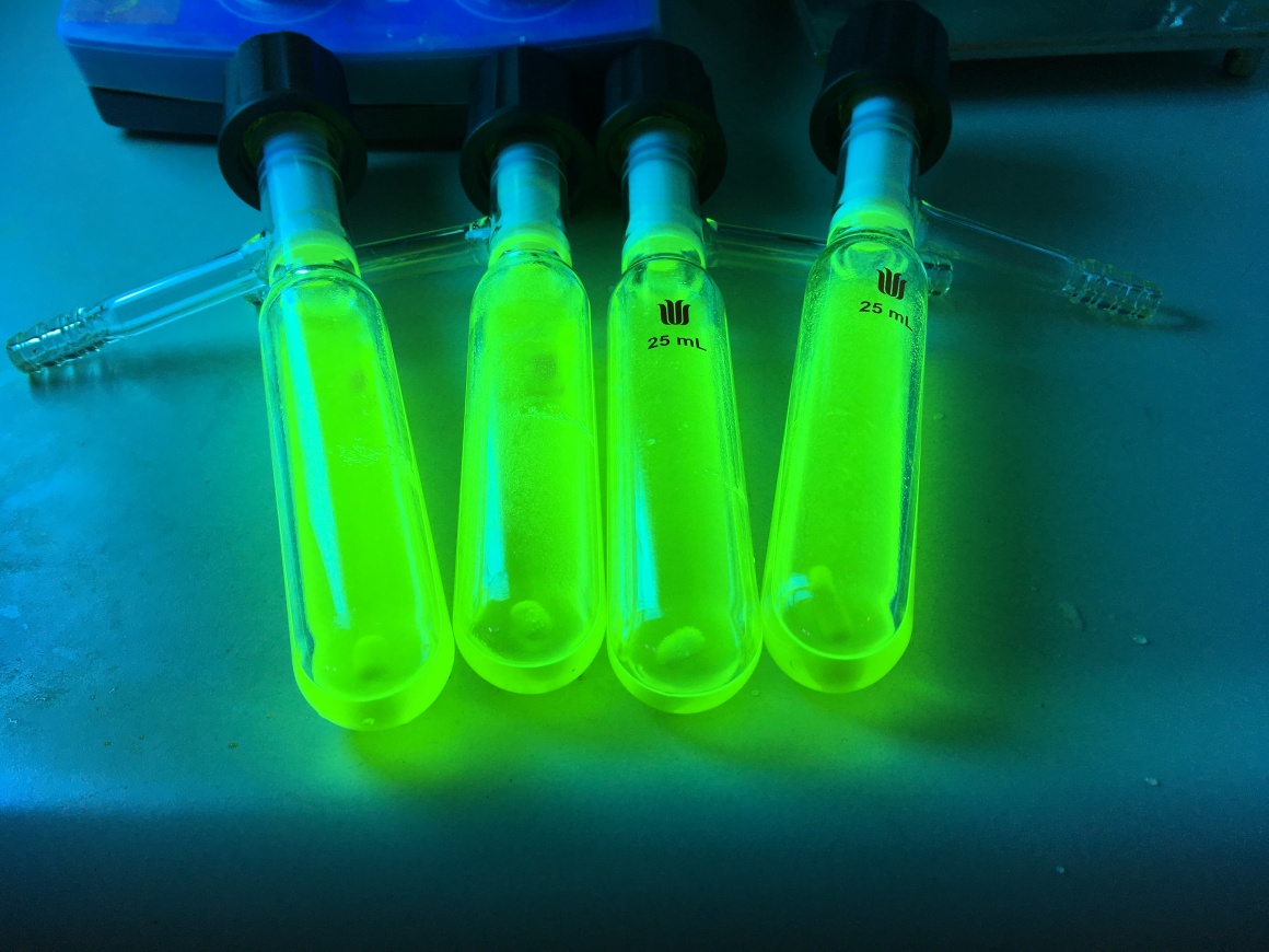 4 grün leuchtende Lichtdioden