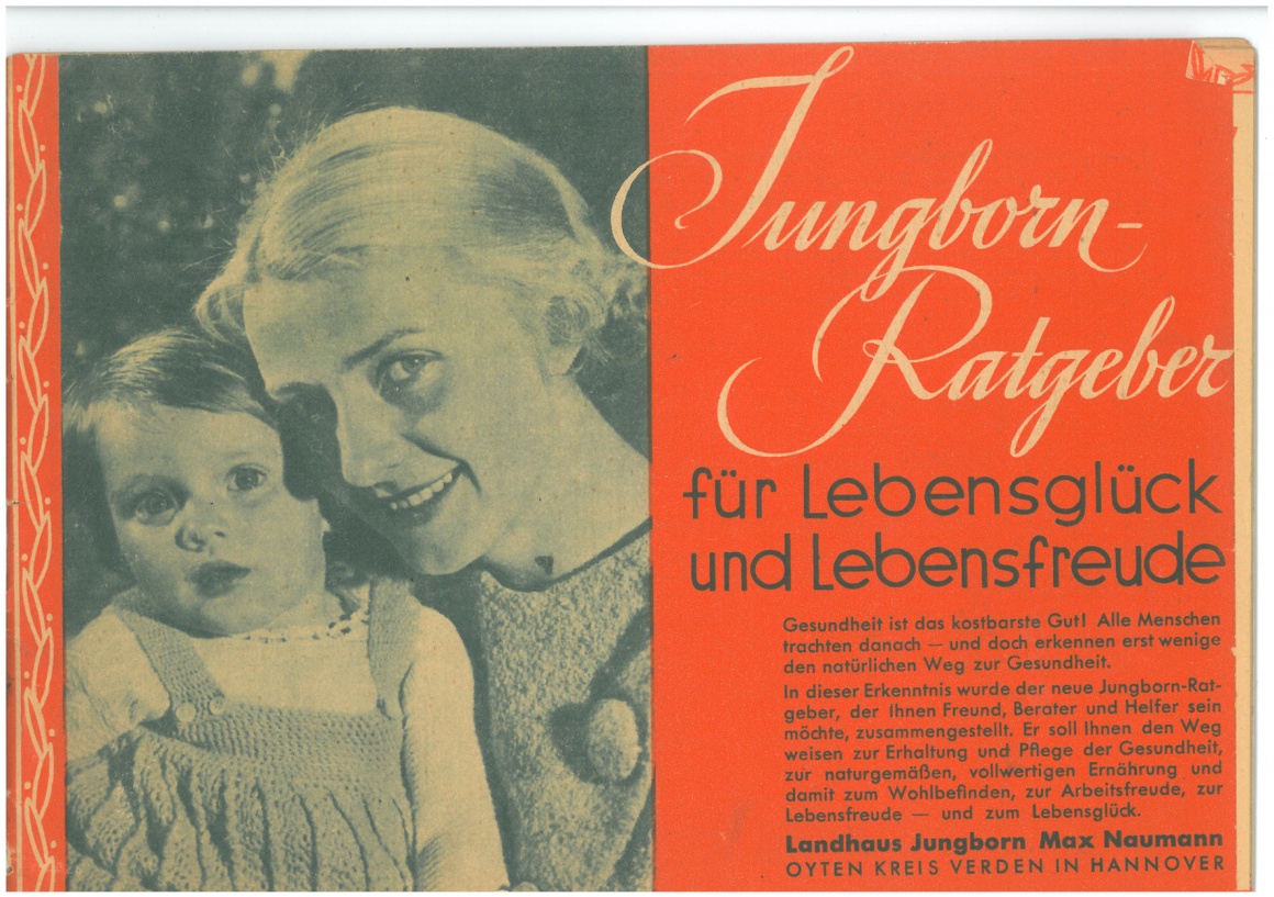 Eine alte Werbeanzeige mit Einer Mutter mit Kind